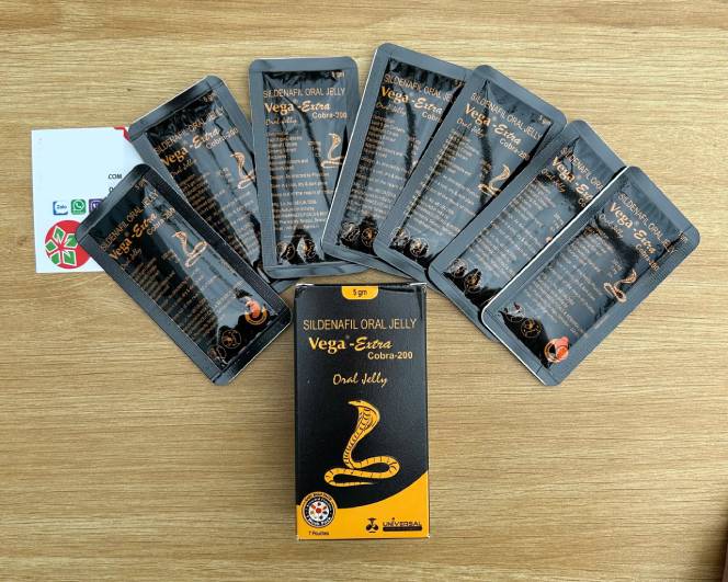 Vega Extra Oral Jelly Cobra 200mg Sildenafil Thạch Uống Tăng Cương Cứng Kéo Dài Thời Gian Hiệu Quả